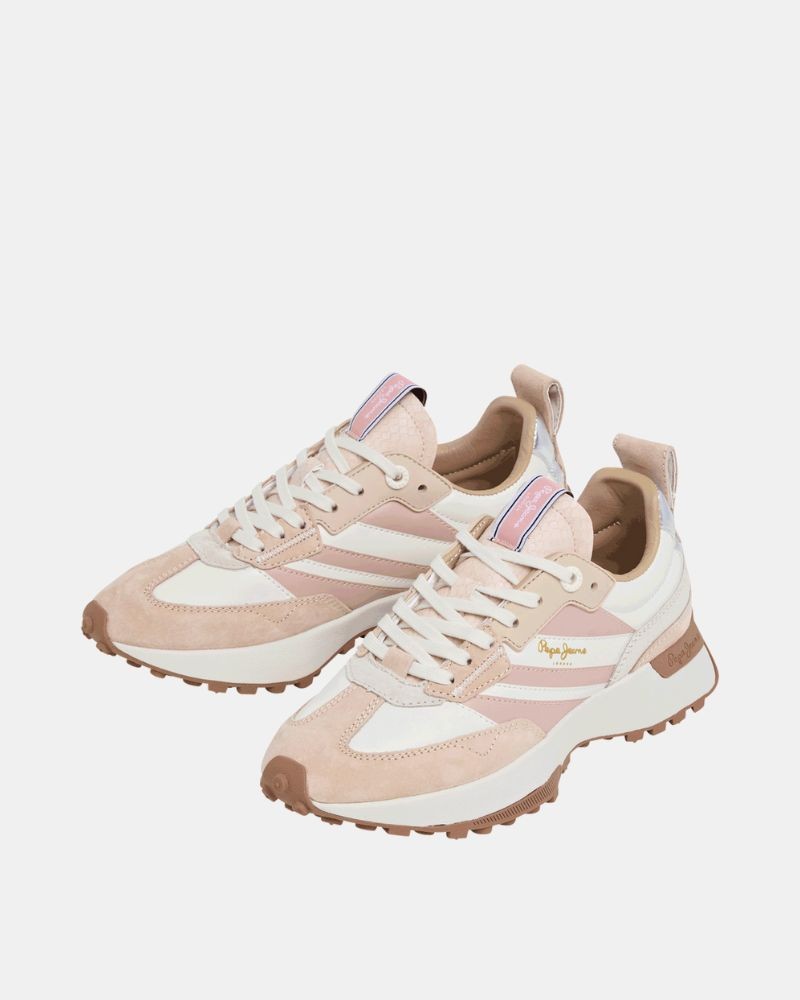  Zapatillas Bajas Mujer PEPE JEANS Beige PLS600032 LUCKY ORIGINAL