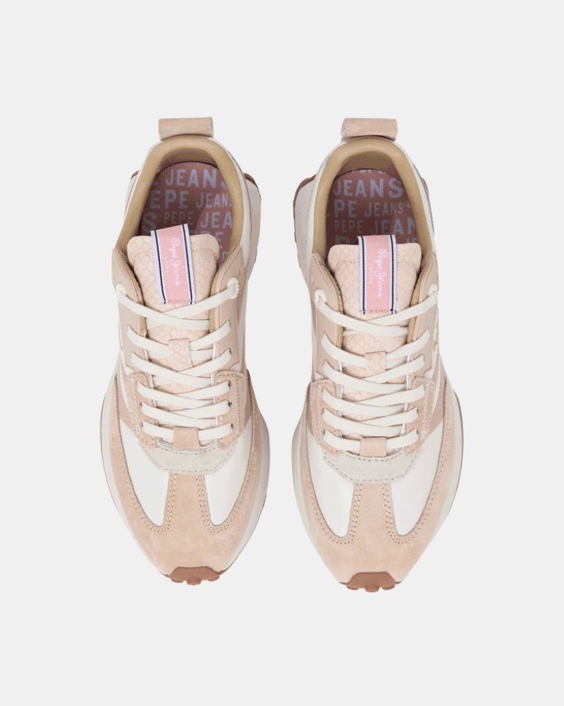  Zapatillas Bajas Mujer PEPE JEANS Beige PLS600032 LUCKY ORIGINAL