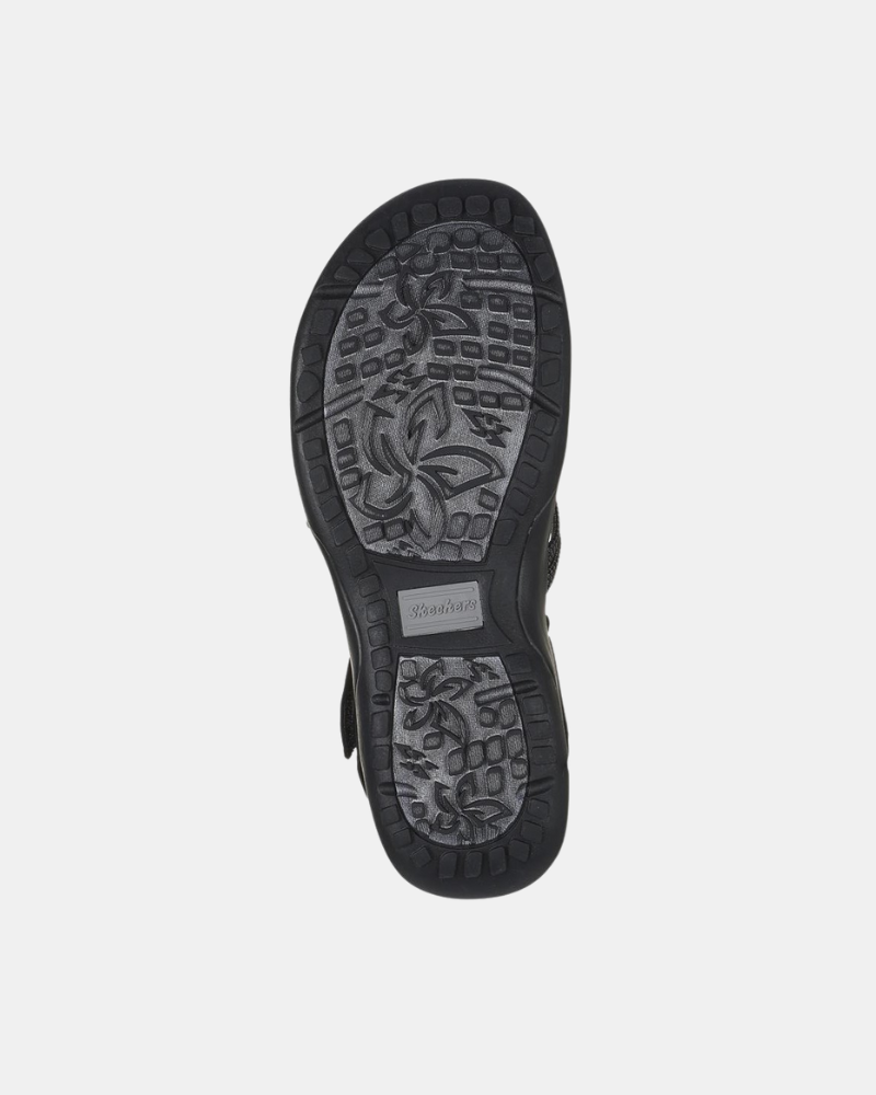 Sandalias Abiertas Mujer SKECHERS Negro 163193 REGGAE SLIM MEADOW GRAZER