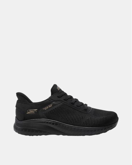  Zapatillas Bajas Hombre SKECHERS Negro 118312 SLIP INS BOBS SPORT SQUAD CHAOS SOLID STEP