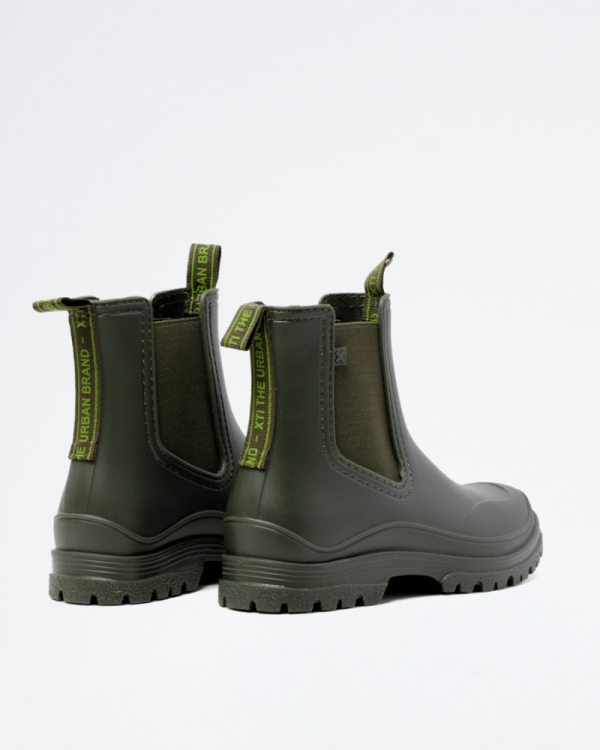 Botas de água verdes para mulher