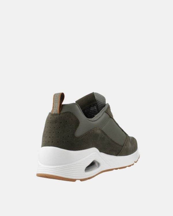  Zapatillas Bajas Hombre SKECHERS Verde 52468 UNO STACRE