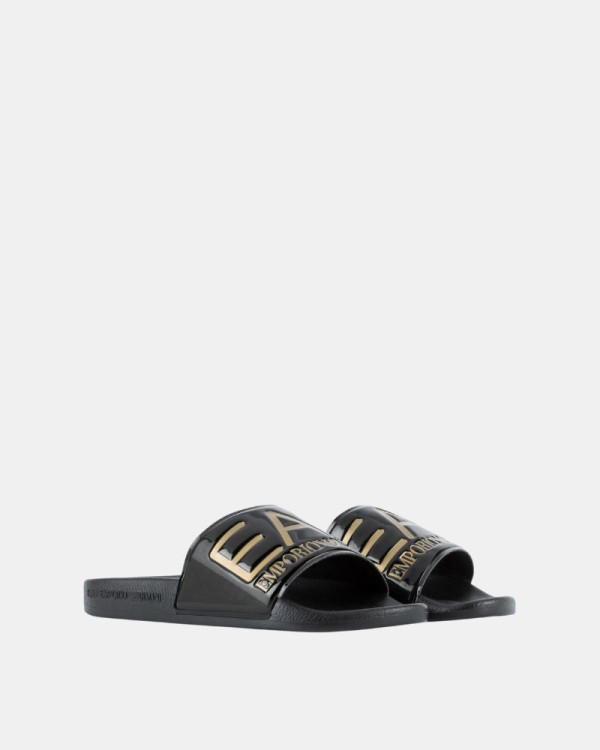 Sandalias Chancletas Mujer EA7 Negro 7X000108 AF15118