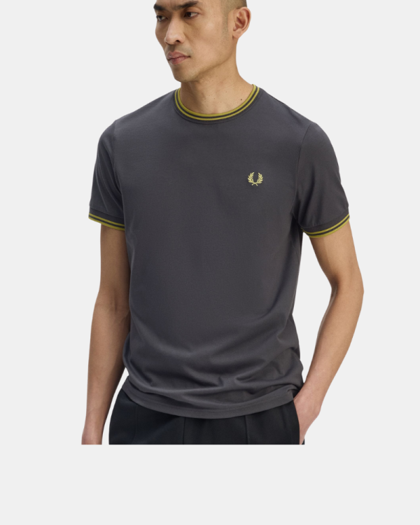 Camisetas Manga corta Hombre FRED PERRY Gris M1588