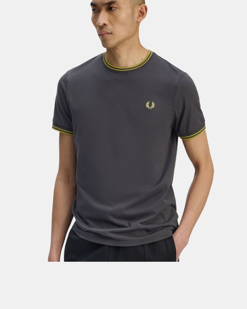 Camisetas Manga corta Hombre FRED PERRY Gris M1588