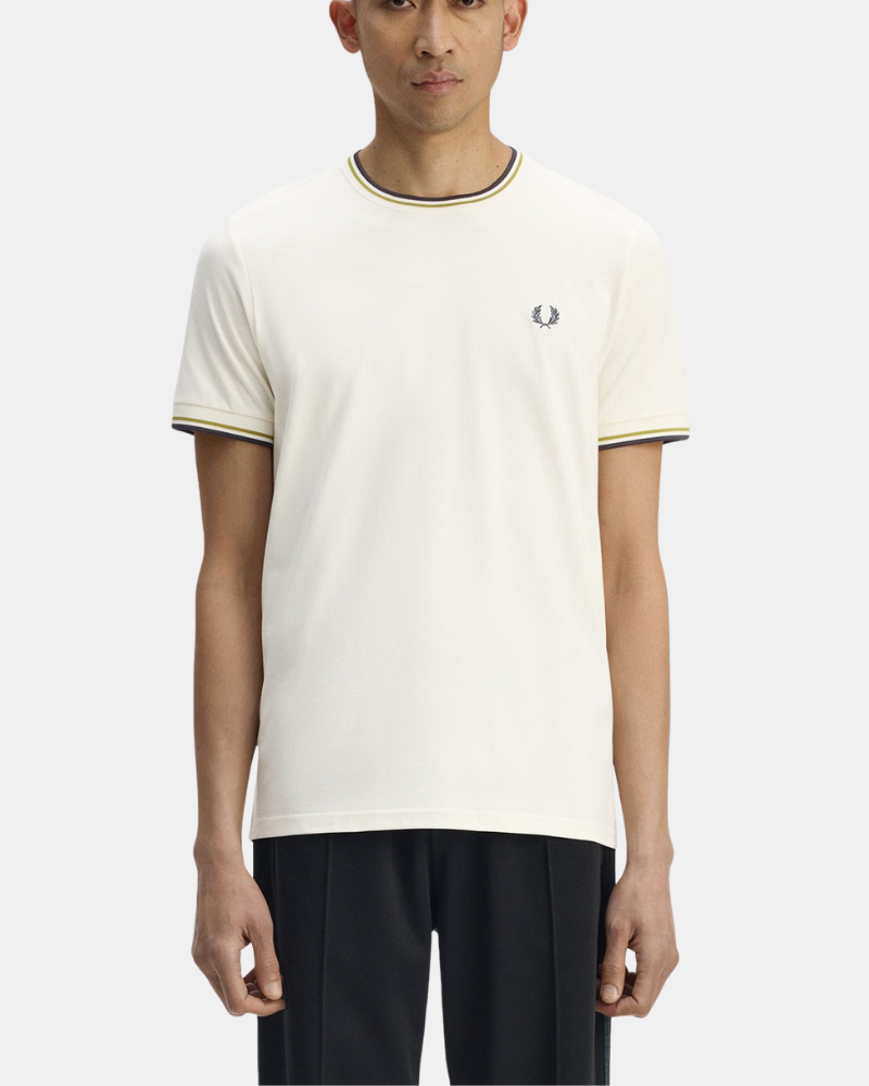 Camisetas Manga corta Hombre FRED PERRY Blanco M1588