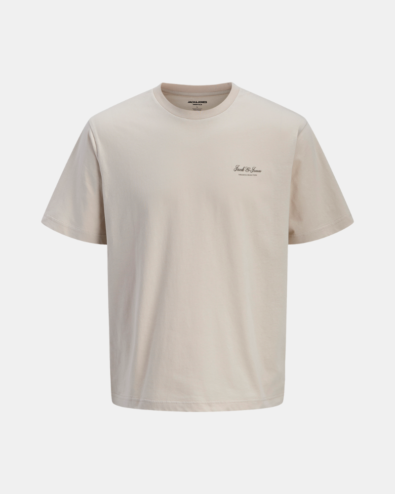 Camisetas Manga corta Hombre JACK AND JONES Beige 12287990 ARCHIVE