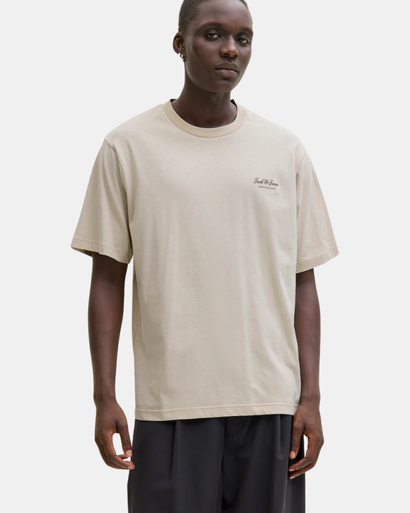 Camisetas Manga corta Hombre JACK AND JONES Beige 12287990 ARCHIVE