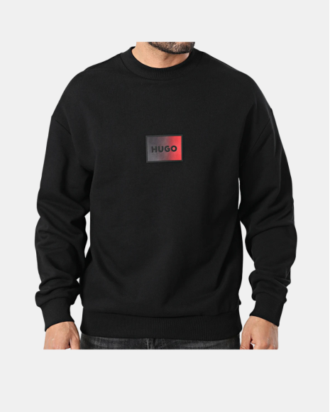 Sudaderas Manga larga Hombre HUGO Negro 50553134 DANOTOP