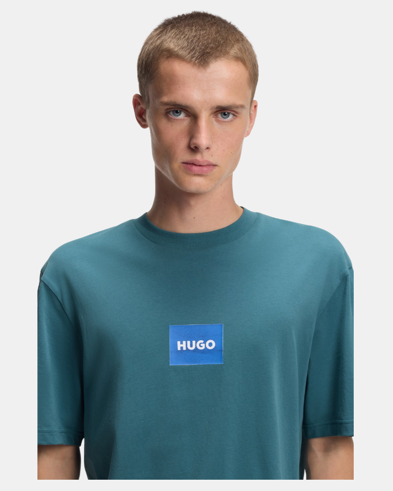 Camisetas de manga curta para homem HUGO Azul 50554382 NAYONIX