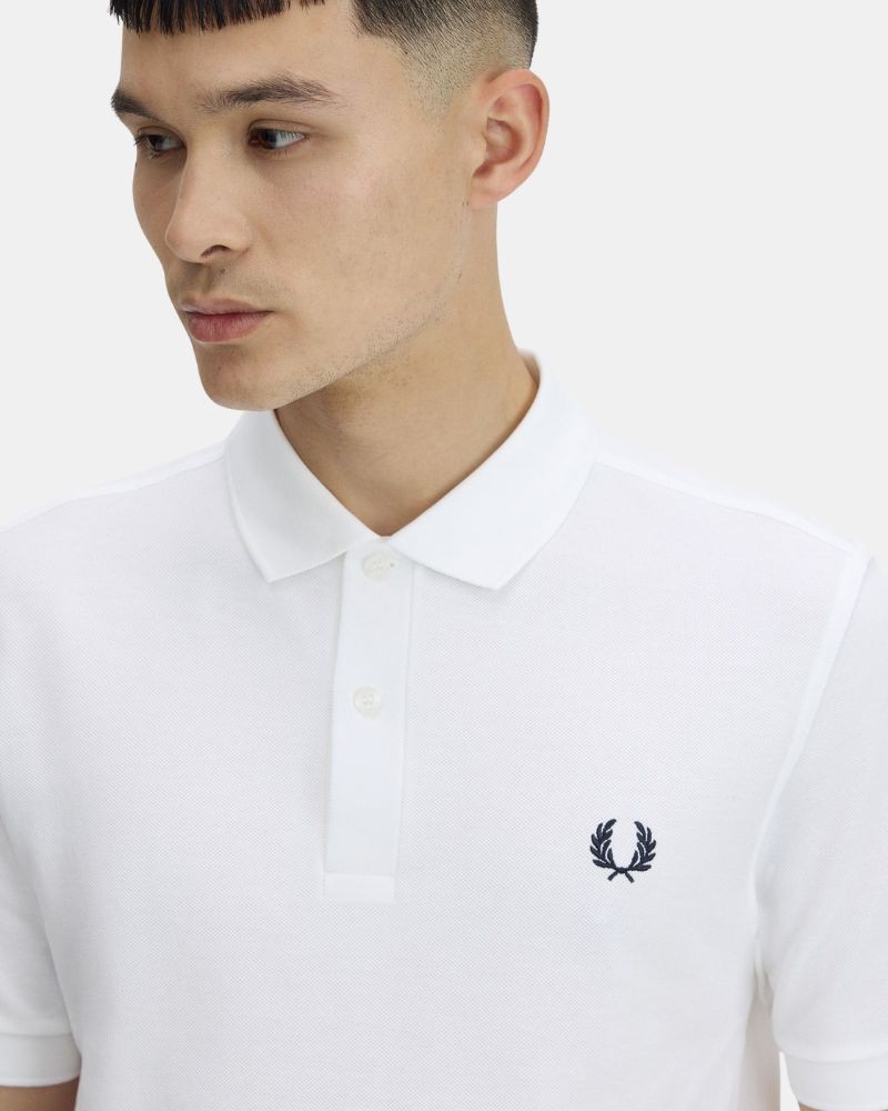 Camisetas Pólos Homem FRED PERRY Branco M6000