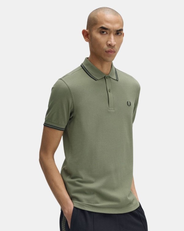 Camisetas Polos Hombre FRED PERRY Verde M3600