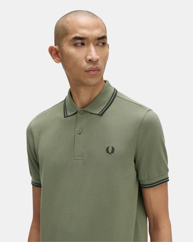 Camisetas Polos Hombre FRED PERRY Verde M3600