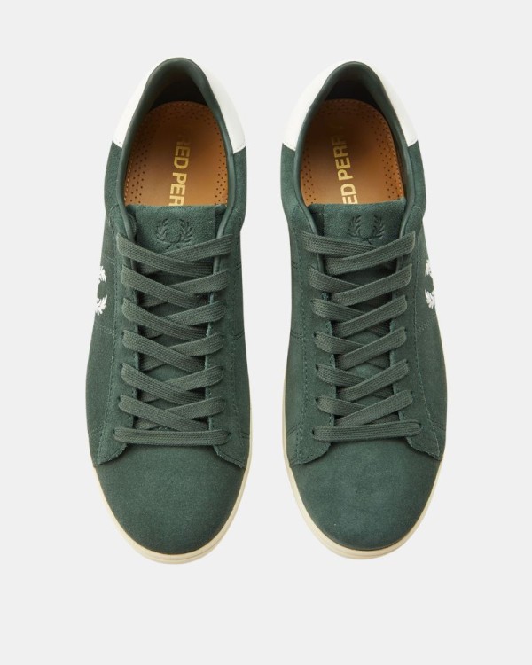 Zapatillas Bajas Hombre FRED PERRY Verde B1317 SPENCER SUEDE