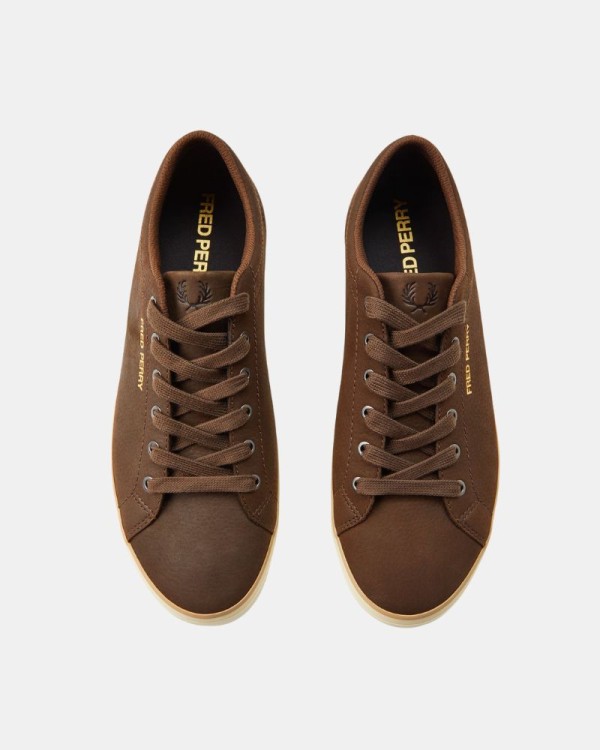 Zapatillas Bajas Hombre FRED PERRY Marrón B1330 BASELINE TUMBLED