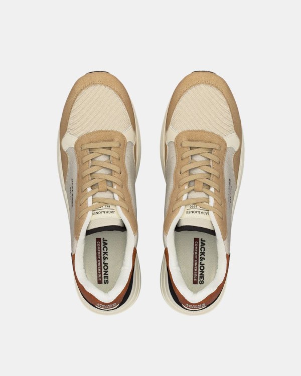 Zapatillas Bajas Hombre JACK AND JONES Beige 12280574 BEECH