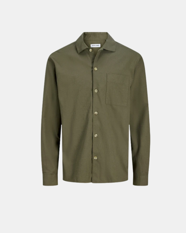 Camisas Manga corta Hombre JACK AND JONES Verde 12288627 TRISTAN
