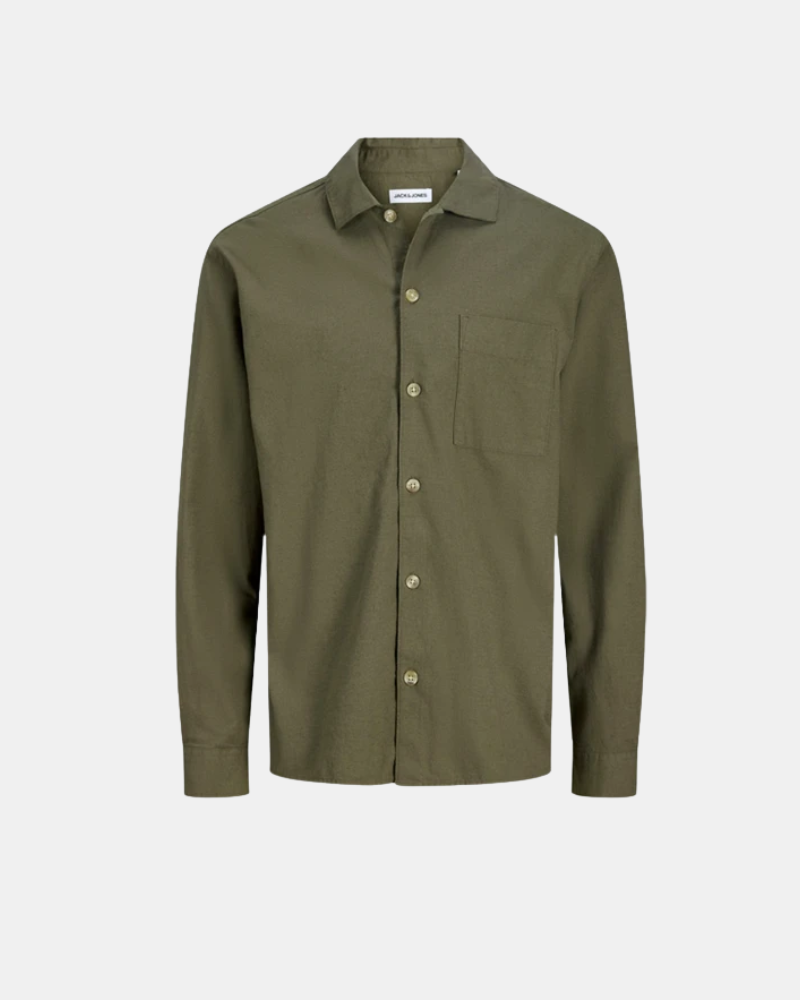 Camisas Manga corta Hombre JACK AND JONES Verde 12288627 TRISTAN