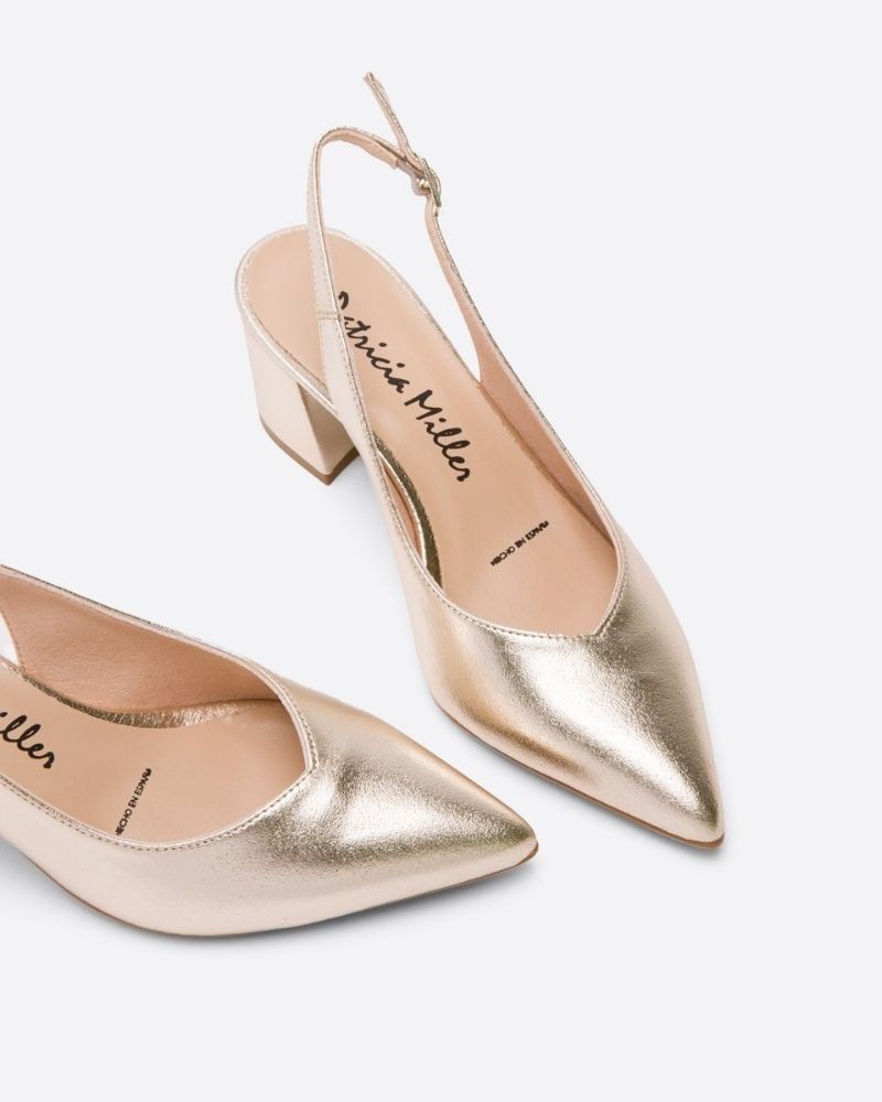 Sapatos Abertos Mulher Patricia Miller Dourado 5532F