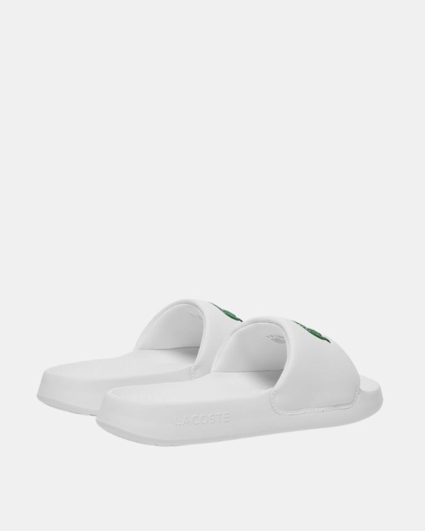 Sandalias Chancletas Mujer LACOSTE Blanco 49CFA0022 SERVE SLIDE