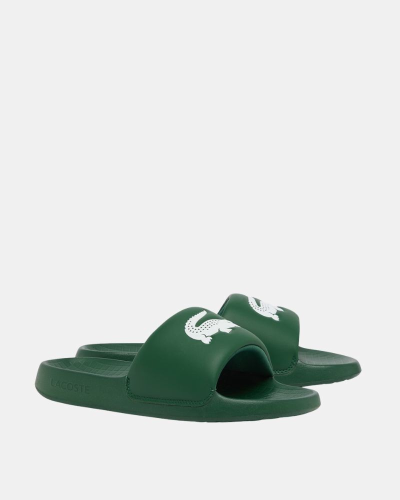 Sandalias Chancletas Hombre LACOSTE Verde 51CMA0017 SERVE SLIDE
