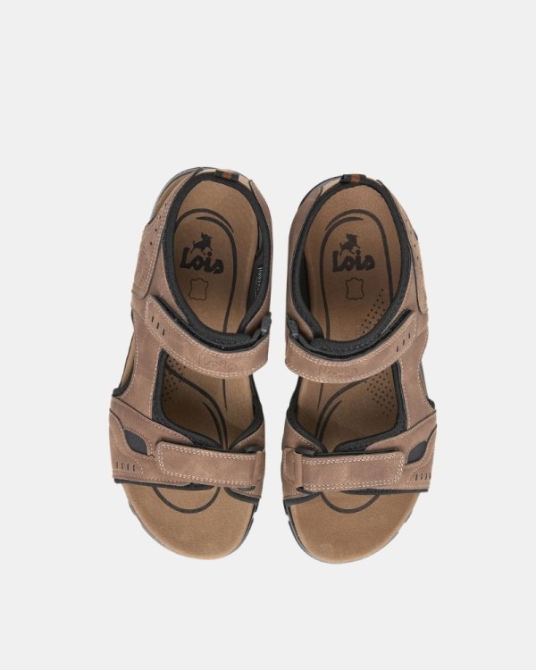 Sandalias Abiertas Hombre LOIS Marrón 86056