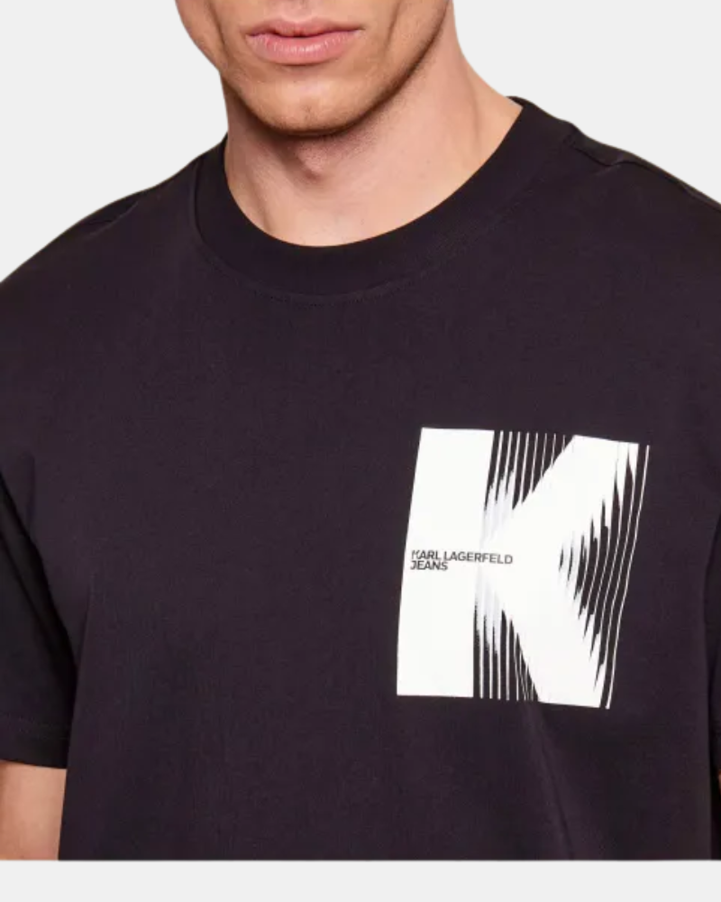 Camisetas Manga corta Hombre Karl Lagerfeld Negro B1M17066