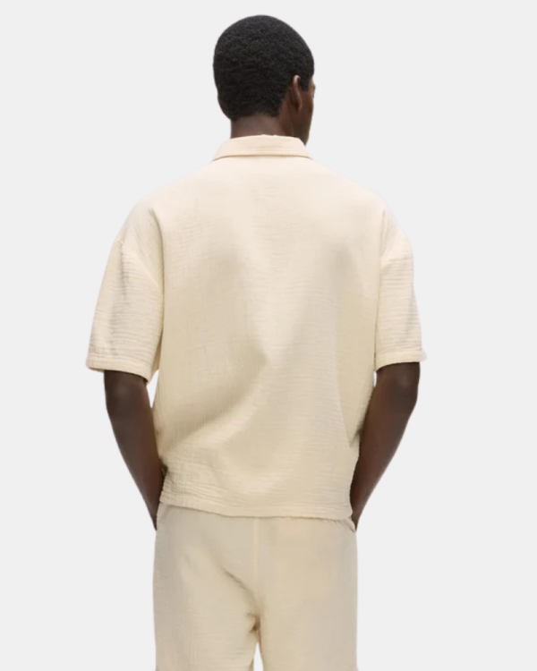 Camisas Manga corta Hombre Karl Lagerfeld Beige B2M16012