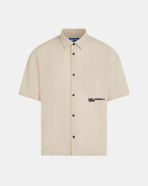 Camisas Manga corta Hombre Karl Lagerfeld Beige B2M16012