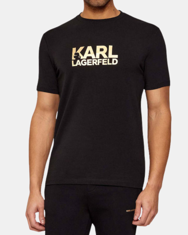 Camisetas de manga curta para homem Karl Lagerfeld Ouro 755780 561235