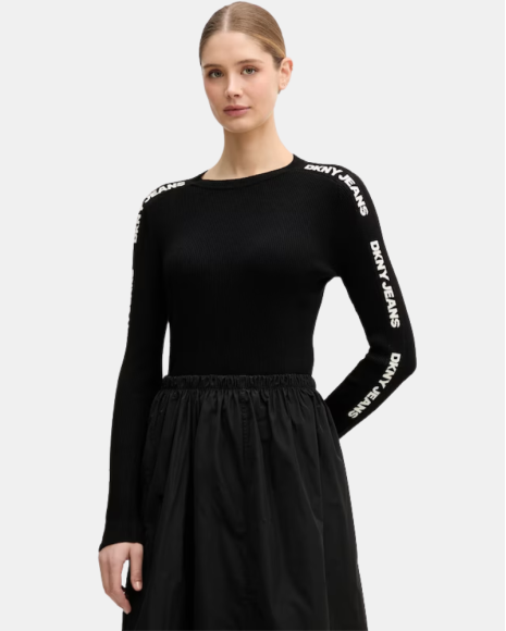 Camisola de manga comprida Mulher DKNY Preta DJ6R0104