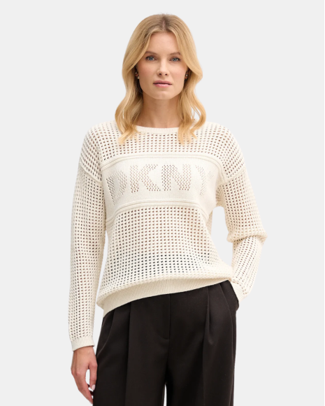 Camisola de manga comprida para mulher DKNY Bege DJ6R0962