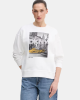 Sudaderas Manga larga Mujer DKNY Blanco DJ6T1759