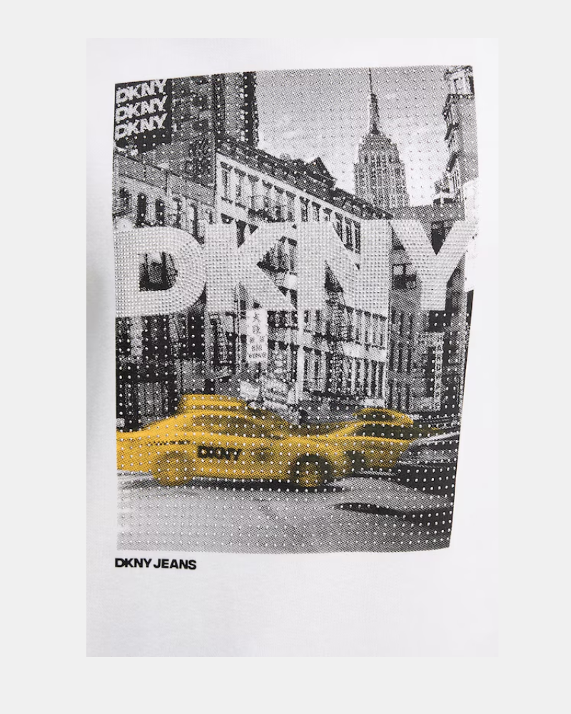 Sudaderas Manga larga Mujer DKNY Blanco DJ6T1759
