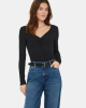 Camisetas Manga larga Mujer ONLY Negro 15365756 BETTY LIFE