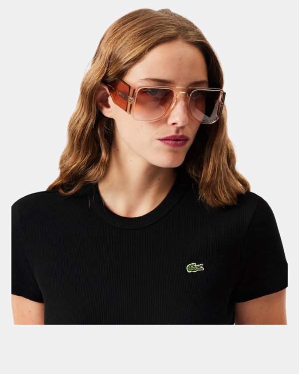 Roupa interior manga curta para mulher LACOSTE preta TF5538