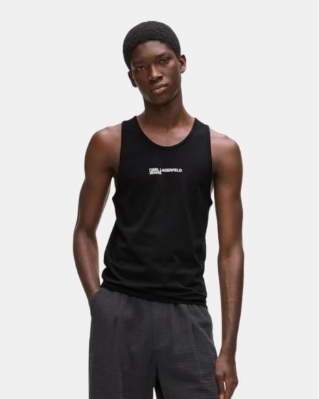 Camisetas Top Homem Karl Lagerfeld Preto B2M17055