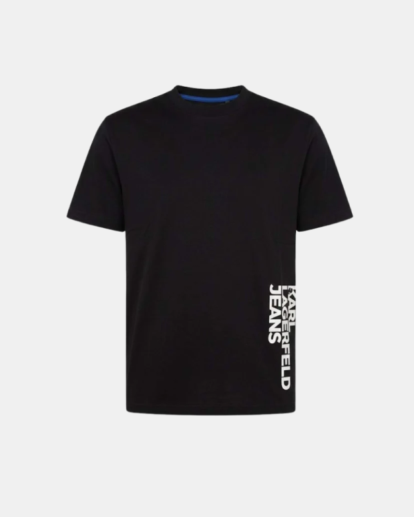 Camisetas de manga curta para homem Karl Lagerfeld Preto B2M17047