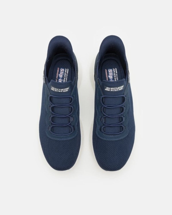 Sapatilhas de Homem SKECHERS Azul 118300 SLIP-INS BOBS SPORT SQUAD CHAOS