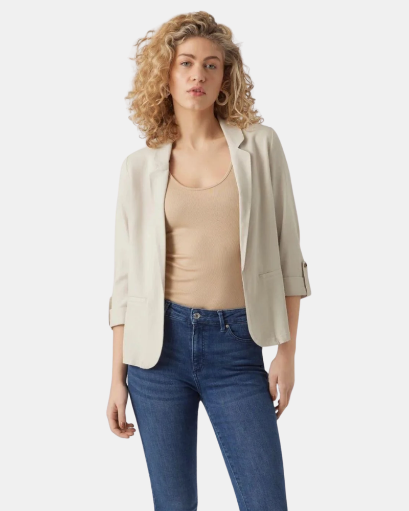 Jersey Manga larga Mujer VERO MODA Beige 10279700 JESMILO
