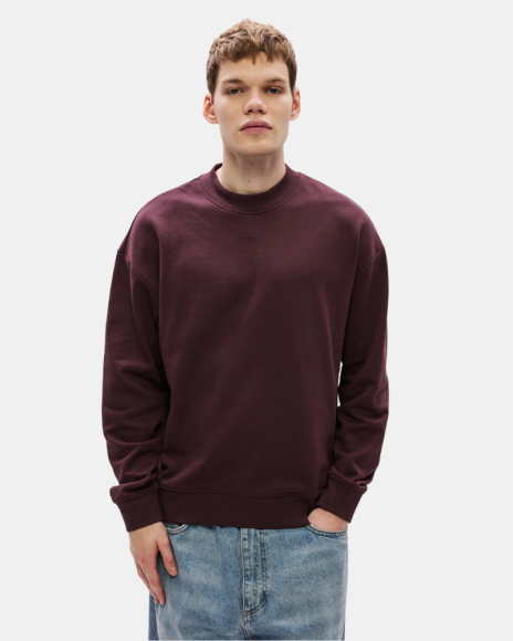 Sudaderas Manga larga Hombre HUGO Marrón 50525892 DAPOCREW