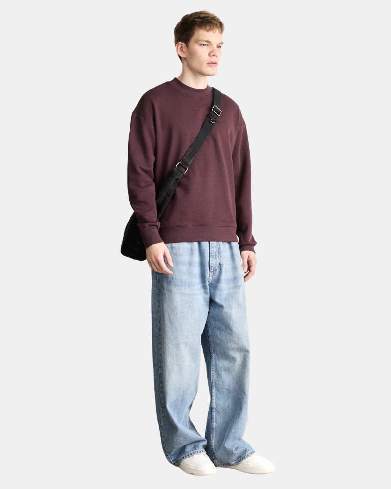 Sudaderas Manga larga Hombre HUGO Marrón 50525892 DAPOCREW
