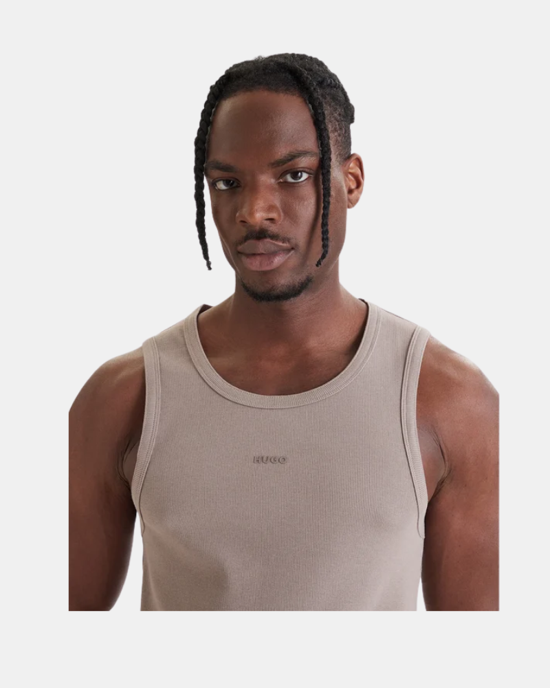Camisetas Top Homem HUGO Castanho 50563744 DAPOTA