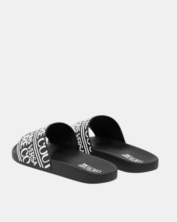 Sandalias Chancletas Hombre Versace Negro 80YA3SQ1 71352