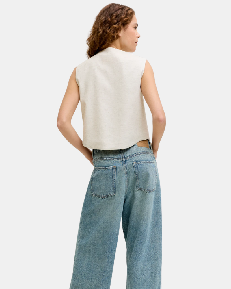 Camisetas Top Mujer JACK AND JONES Blanco 12288343 ELLIS