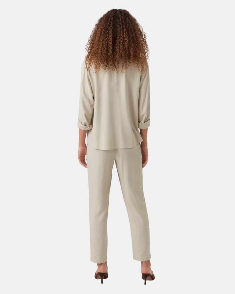 Calças Compridas Mulher VERO MODA Bege 10279691 JESMILO