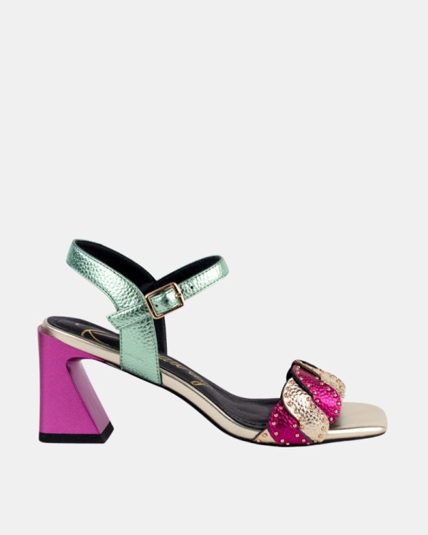 Sandalias Altas Fiesta Abiertas Mujer RockAway Multicolor 85809