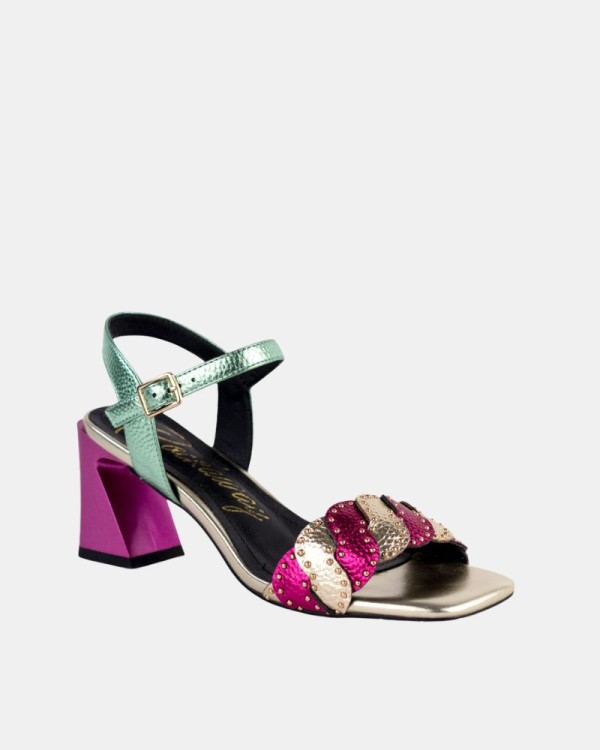 Sandalias Altas Fiesta Abiertas Mujer RockAway Multicolor 85809
