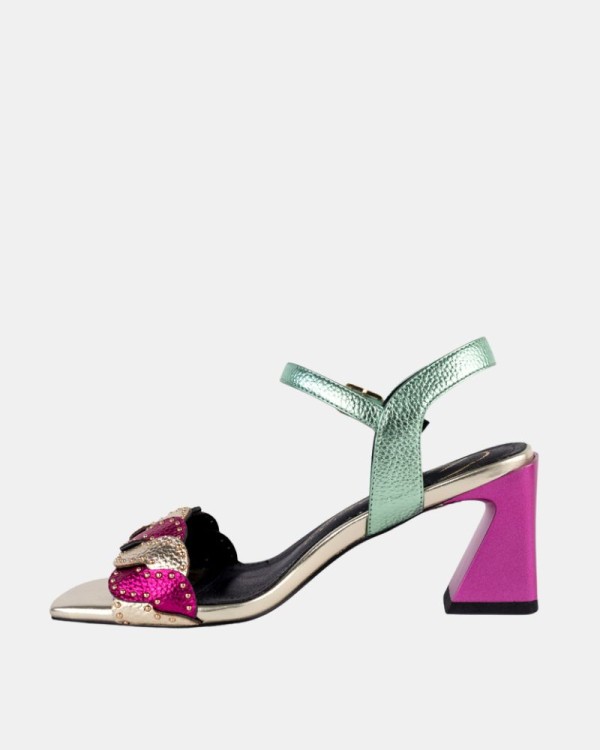 Sandalias Altas Fiesta Abiertas Mujer RockAway Multicolor 85809