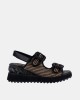 Sandalias Altas Fiesta Abiertas Mujer RockAway Negro 85869